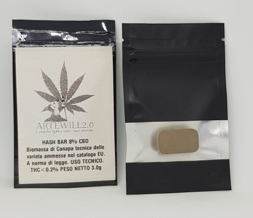 HASH BAR 8% CBD  3 grammi Mari-Ka'