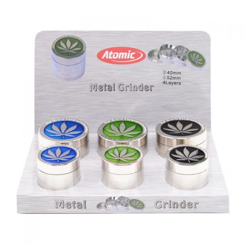 ATOMIC GRINDER AMSTERDAM LEAF TRITATABACCO 4 PARTI IN METALLO MARI-KA' - immagine 2