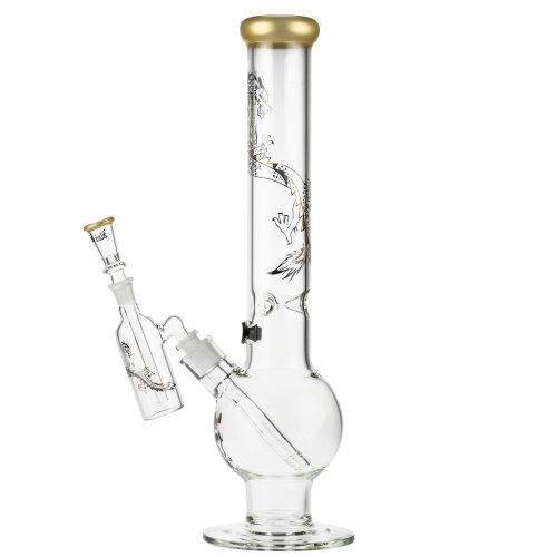 Black Leaf Golden Dragon Series Bubble-Base Ice Bong Mari-ka'