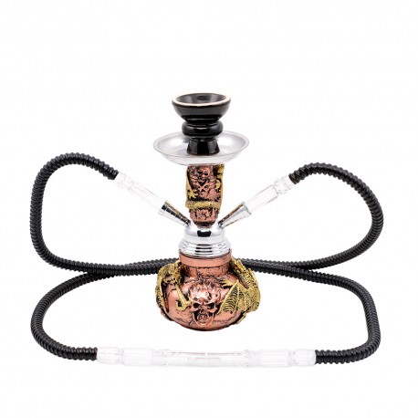 NARGHILÈ HOOKAH SHISHA Con 2 Tubi e Pinze Per Tabacco Aromatico o