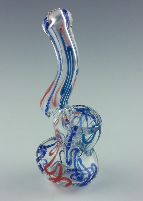 PIPA O BUBBLER IN VETRO ARTIGIANALE MARI-KA' - immagine 2