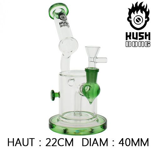 BONG GLASS KUSH DEIMOS 22CM MARI-KA'