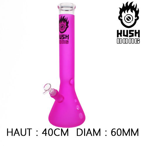 BONG GLASS KUSH EPSILON (GIALLO) 40 CM MARI-KA’ - immagine 4