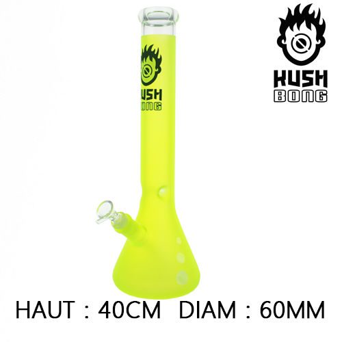 BONG GLASS KUSH EPSILON (GIALLO) 40 CM MARI-KA’
