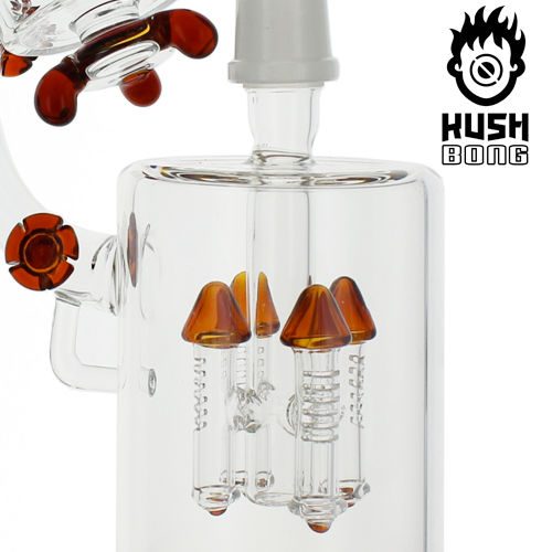BONG VETRO PERCOLATORE K2 VELSIUS (AMBRA) 30CM LIMITED EDITION MARI-KA' - immagine 4
