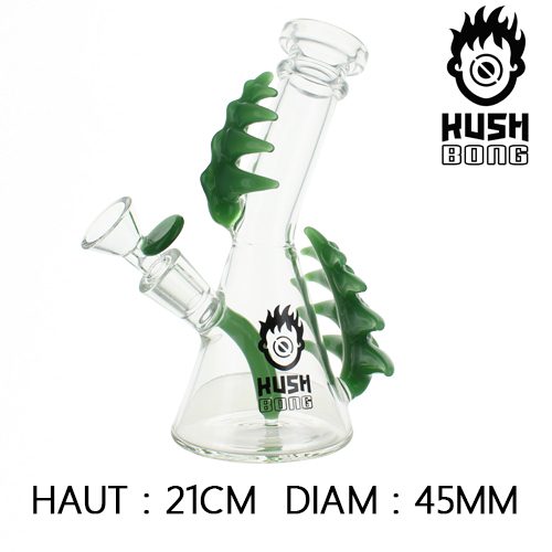 BUBBLER GLASS BONG KUSH BT1810 (VERDE) MARI-KA' - immagine 3