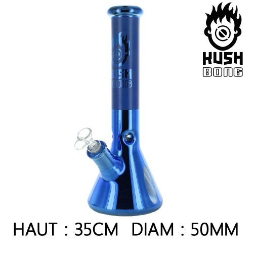 KUSH ICE BONG IN VETRO PERCOLATOR "CIRCUS" BLU - immagine 3