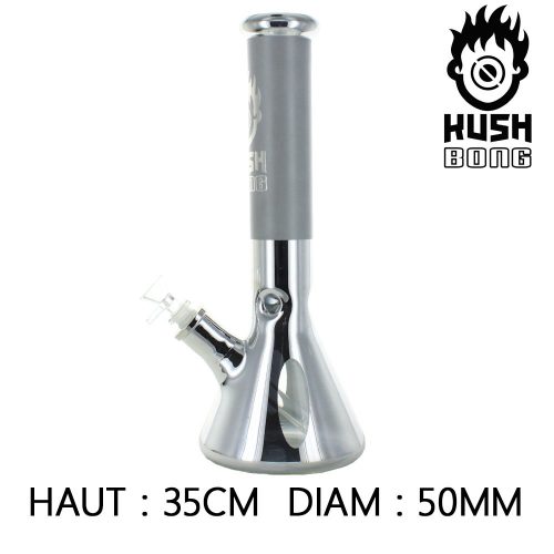 KUSH ICE BONG IN VETRO PERCOLATOR "CIRCUS" GRIGIO - immagine 2