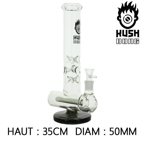 KUSH ICE BONG IN VETRO "MORPHEUS" NERO - immagine 2