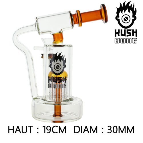 KUSH BONG IN VETRO "XENOS" AMBRA - immagine 2