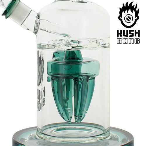 KUSH BONG IN VETRO PERCOLATOR "RADIUS" VERDE - immagine 3