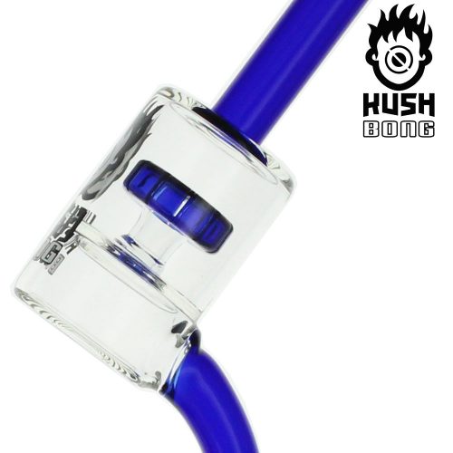 KUSH BONG IN VETRO PERCOLATOR "MERCATOR" BLU - immagine 2