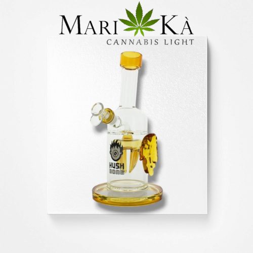 KUSH BONG IN VETRO PERCOLATOR "RADIUS" AMBRA