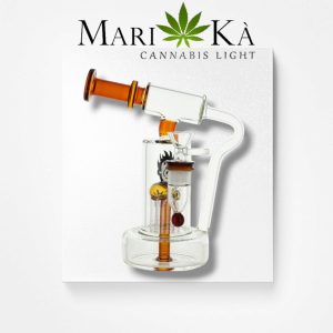 KUSH BONG IN VETRO "XENOS" AMBRA