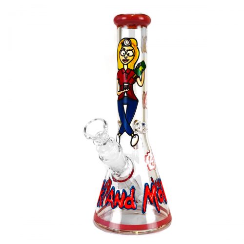 RICK AND MORTY BONG IN VETRO FATTO A MANO