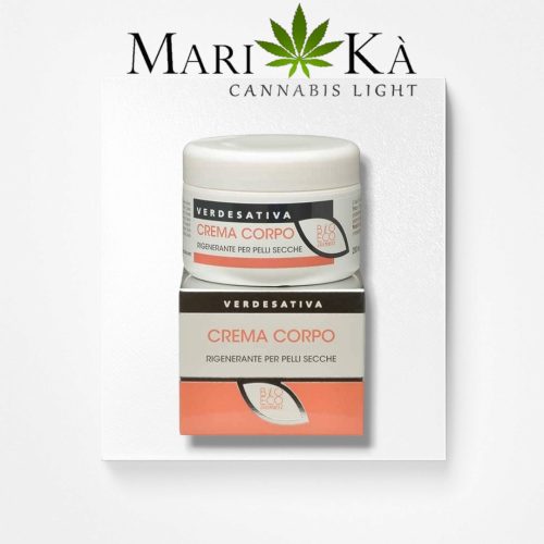 CREMA CORPO RIGENERANTE ALLA CANAPA PER PELLI SECCHE VERDESATIVA