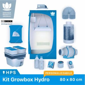 KIT GROW BOX IDROPONICA 80x80 HPS
