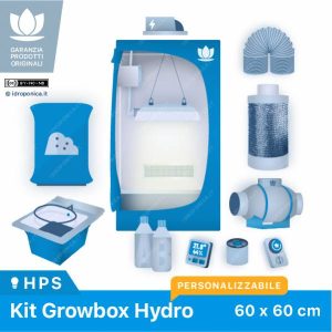 KIT GROW BOX IDROPONICA 60x60 HPS