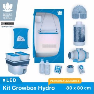 KIT GROW BOX IDROPONICA 80x80 LED