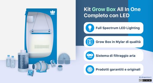 KIT GROW BOX IDROPONICA 80x80 LED - immagine 18