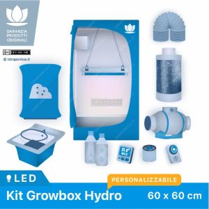 KIT GROW BOX IDROPONICA 60x60 LED