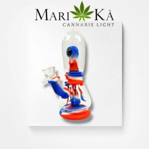 BONG IN VETRO E SILICONE PIOVRA
